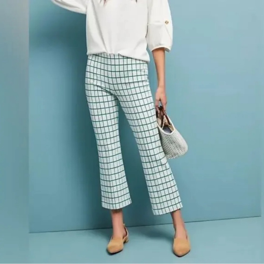 Anthropologie crop flare pants XS